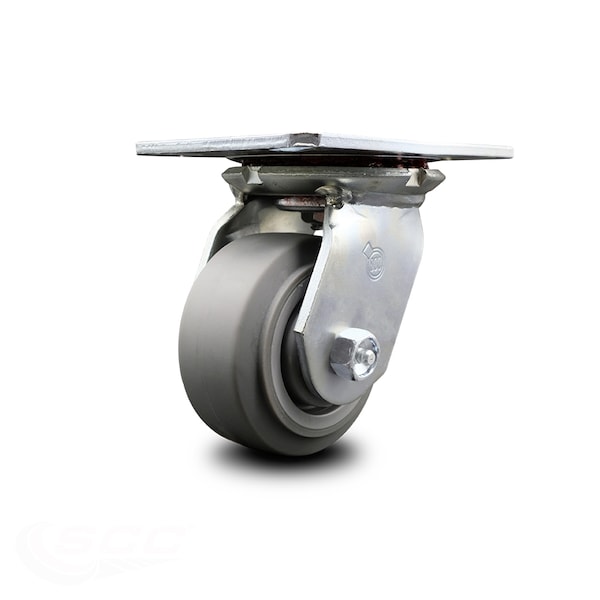 4 Inch Heavy Duty Top Plate Thermoplastic Swivel Caster with Ball Bearing SCC
